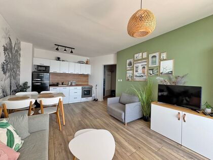 Купить ID7385 Двухкомнатная квартира с панорамным видом на море в ЖК Privilege Fort Beach в Болгарии