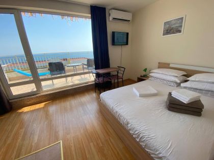 Купить ID7526 Квартира - студия с видом на море в ЖК Crown Fort Club в Болгарии